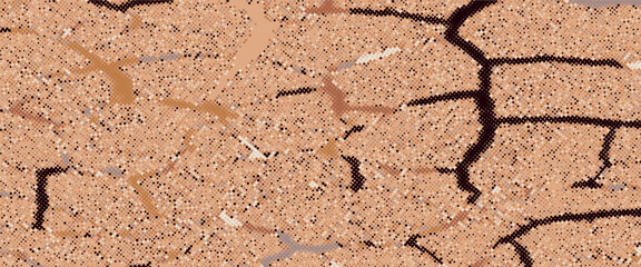 Sand Abstract Background. Coffee Color Texture Isolated on White Background. Brown Color Pattern.