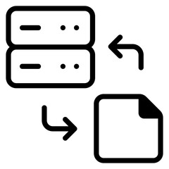 file transfer to database server icon