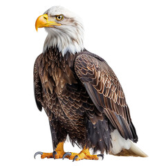 Obraz premium bald eagle isolated on white
