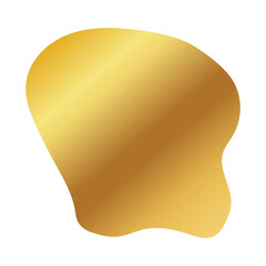 Liquid Fluid Golden Gradient random organic shapes