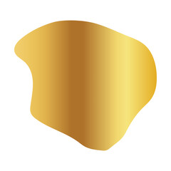 Liquid Fluid Golden Gradient random organic shapes