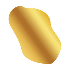 Liquid Fluid Golden Gradient random organic shapes