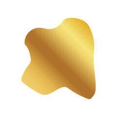 Liquid Fluid Golden Gradient random organic shapes