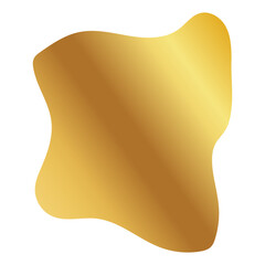 Liquid Fluid Golden Gradient random organic shapes