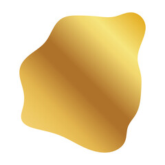 Liquid Fluid Golden Gradient random organic shapes