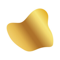 Liquid Fluid Golden Gradient random organic shapes