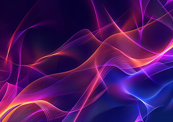 Fototapeta premium Abstract digital pattern with flowing lines and gradients, futuristic and dynamic composition, ideal for digital art projects