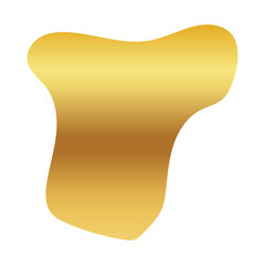 Liquid Fluid Golden Gradient random organic shapes