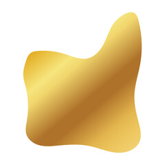 Liquid Fluid Golden Gradient random organic shapes