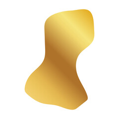 Liquid Fluid Golden Gradient random organic shapes