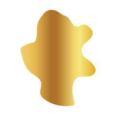 Liquid Fluid Golden Gradient random organic shapes