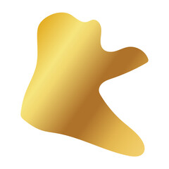 Liquid Fluid Golden Gradient random organic shapes