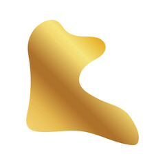 Liquid Fluid Golden Gradient random organic shapes