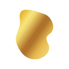 Liquid Fluid Golden Gradient random organic shapes