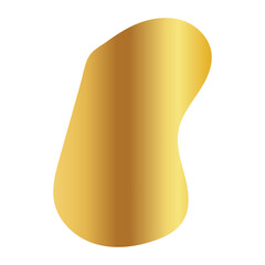 Liquid Fluid Golden Gradient random organic shapes