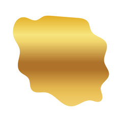 Liquid Fluid Golden Gradient random organic shapes