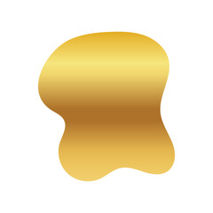 Liquid Fluid Golden Gradient random organic shapes