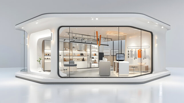 Innovative 3d rendered temporary retail experience for brand activation