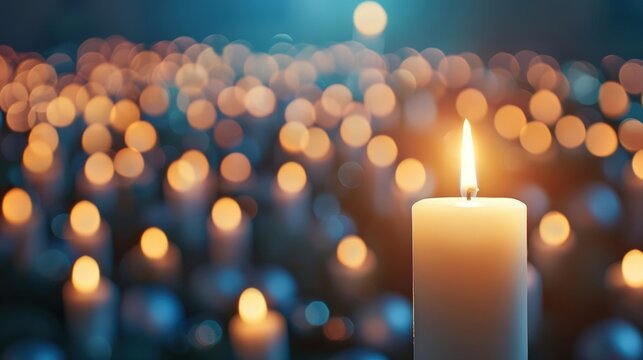 A Christmas Eve service with candles and a choir