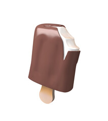 ice cream 3d icon. ice cream isolated 3d illustration.