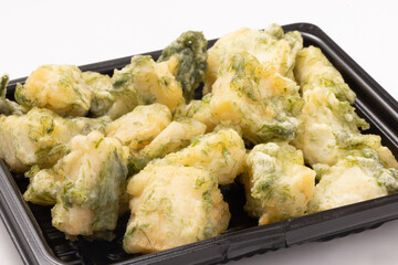 イカと青のりの天ぷら