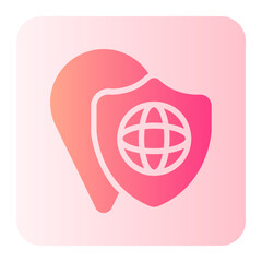 travel insurance gradient icon