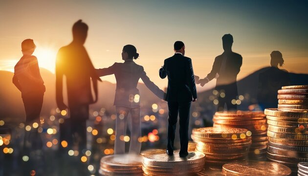 Double exposure financial background