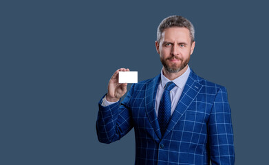 Business branding. Pay the bill. Businessman with credit card. Business deal with emoney. Success...