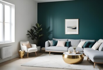 Photo interior modern design room 3d illustration