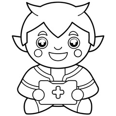 Gaming Coloring Pages For Kids Book