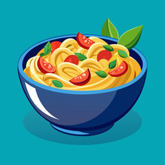 vector illustration of pasta