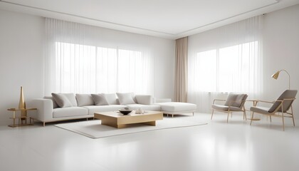 Fototapeta premium Photo interior modern design room 3d illustration