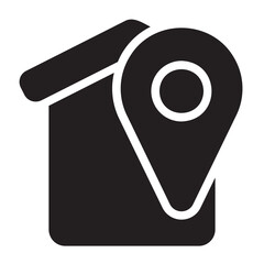 accomodation glyph icon