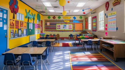 Showcase a school board that features a student of the week section, with space for photos and accomplishments highlighted in bright colors