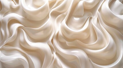 Fototapeta premium Abstract Swirling Cream Texture