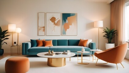 Photo interior modern design room 3d illustration