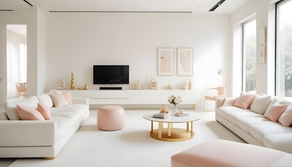 Photo interior modern design room 3d illustration