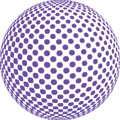 3D grid sphere with light dots that is abstract Ball dotted atomic high poly spheres in virtual reality
