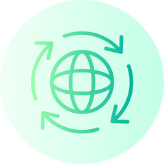 renewal gradient icon