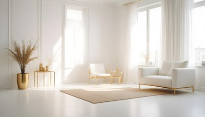 Fototapeta premium Photo interior modern design room 3d illustration