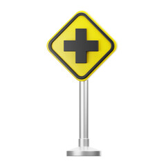 3D illustration of Cross road