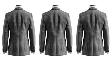 gray jacket on a white background