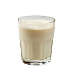 Glass of milk. A refreshing glass of milk, isolated on a white background. Perfect for health, nutrition, and beverage-related projects.