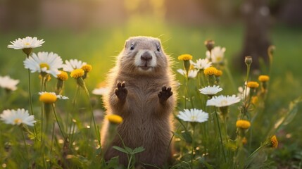 Fototapeta premium A groundhog 