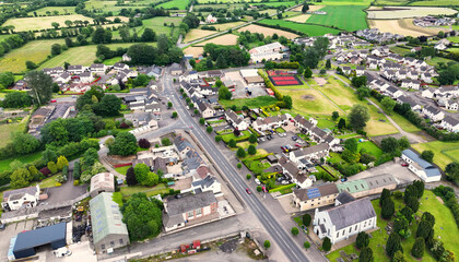 Aerial view of Tobermore Village Co Derry Northern Ireland