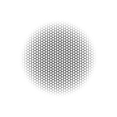 Abstract Black Triangle halftone, Blob Shape Halftone, 