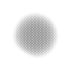 Abstract Black Triangle halftone, Blob Shape Halftone, 