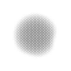Abstract Black Triangle halftone, Blob Shape Halftone, 
