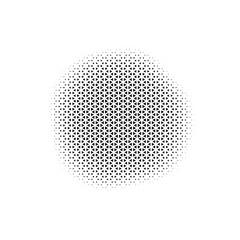 Abstract Black Triangle halftone, Blob Shape Halftone, 