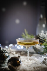 Festive New Year champagne